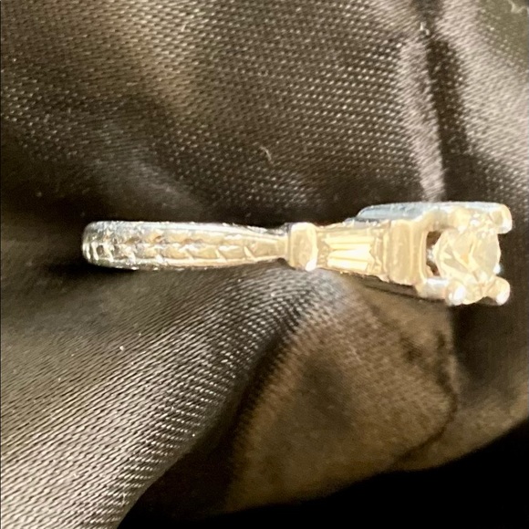 Engagement platinum ring - Picture 5 of 7